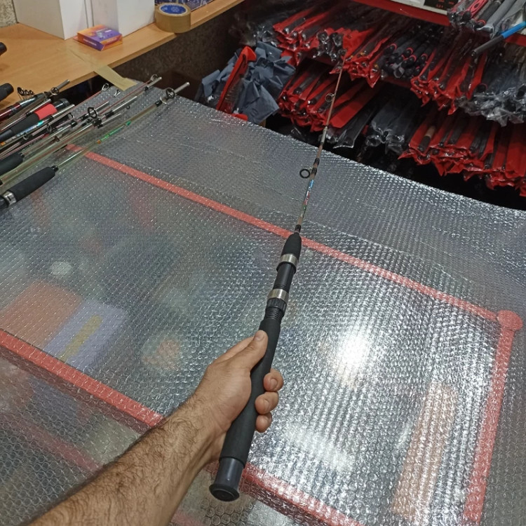 چوب ماهیگیری دو تیکه تو پر نشکن برند کرکودیل اصلی لنسر ماهیگیری دوتکه چوب ماهیگیری