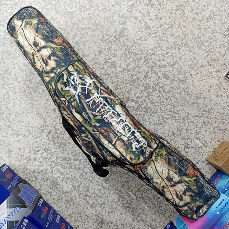 کیف ماهیگیری سه زیپ 90 سانت برزنتی کیف ماهیگیری مناسب چوب ماهیگیری و چرخ ماهیگیری