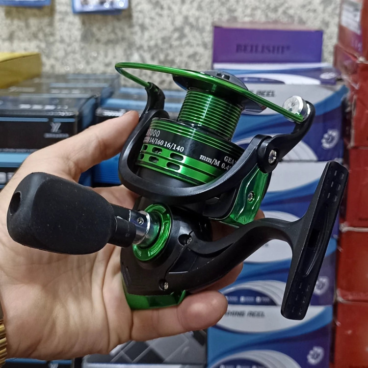چرخ ماهیگیری 7000 برند فایو استار مدل JA7000 مناسب برای چوب ماهیگیری لنسر ماهیگیری