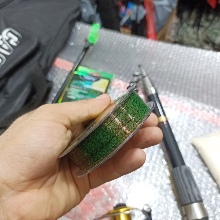 ست ماهیگیری حرفه ای چوب 360 سانت و چرخ 7000 چوب تله پارتنر چرخ آلبا استار نخ ماهیگیری قلاب شناور پک ماهیگیری