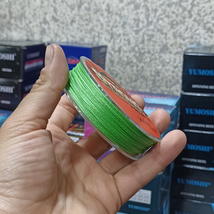 نخ ماهیگیری ابریشمی 100 متری برند استرانگ 4 لایه مناسب چرخ ماهیگیری و چوب ماهیگیری