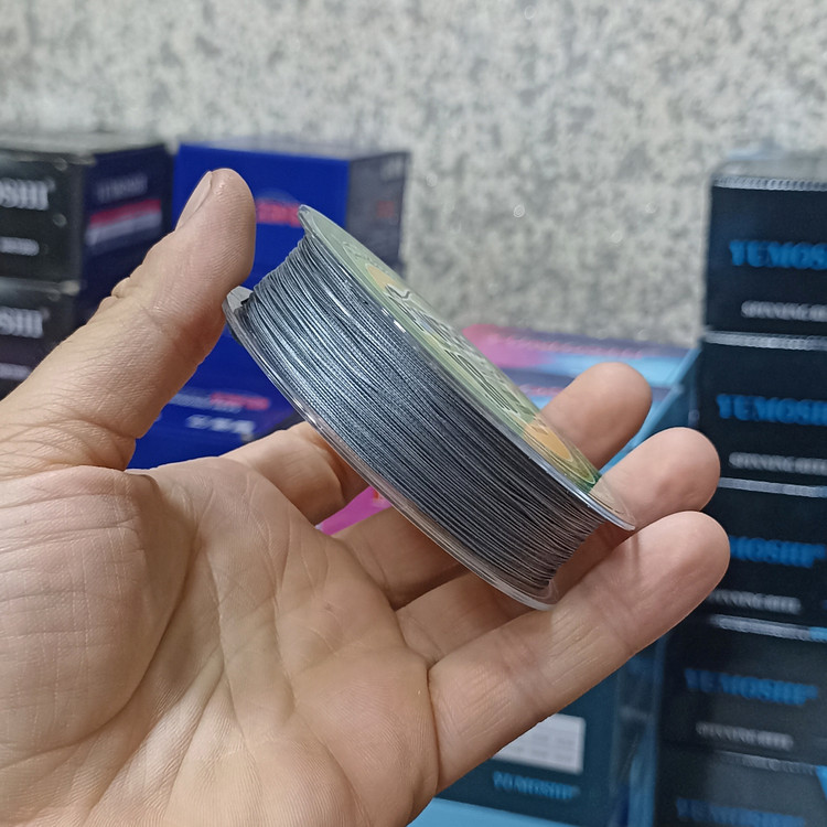 نخ ماهیگیری ابریشمی 100 متری برند پاور لاین 8 لایه مناسب چرخ ماهیگیری و چوب ماهیگیری