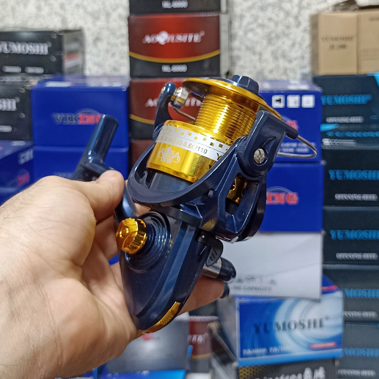 چرخ ماهیگیری 7000 برند آلبااستار مدل YE gold 7000 مناسب برای چوب ماهیگیری لنسر ماهیگیری